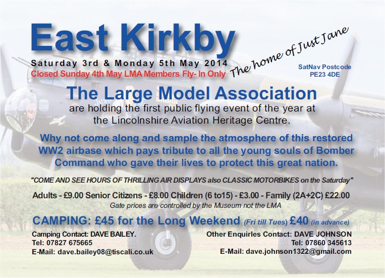 East Kirkby Model Air Show Large Model Association